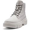 Schnürboots TIMBERLAND "GREYFIELD MID LACE UP BOOT", Gr. 41, grau (hellgrau), Leder, sportlich, Schuhe, Winterstiefel, Schnürstiefel, Winterschuhe
