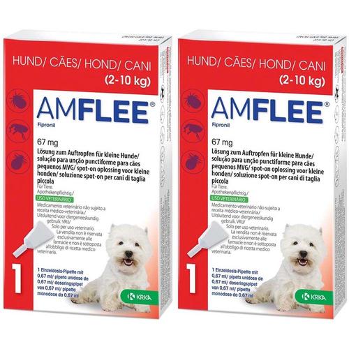 Amflee® 67 mg für kleine Hunde Doppelpack 2x3 St Lösung