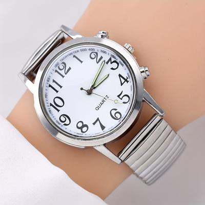 TEMU Women's Watch Casual Fashion Quartz Watch Luminous Analog Adjustable Stretchy Band Wrist Watch