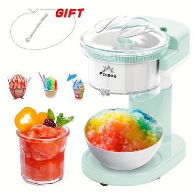 TEMU Shaved Ice And Slush Maker: Multifunctional Ice Shaver, Suitable For Homemade Shaved Ice, Snow Cones, Slush, Etc., Easy To Clean And Store