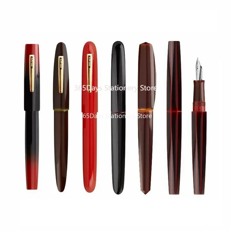 SELMY Handgefertigter Cumberland Füllfederhalter aus Hartgummi BOCK Nr. 6 Feder für Sailor 21K/MB 146/Pilot 743/845/Wingsung 629 Schreibgeschenk Image