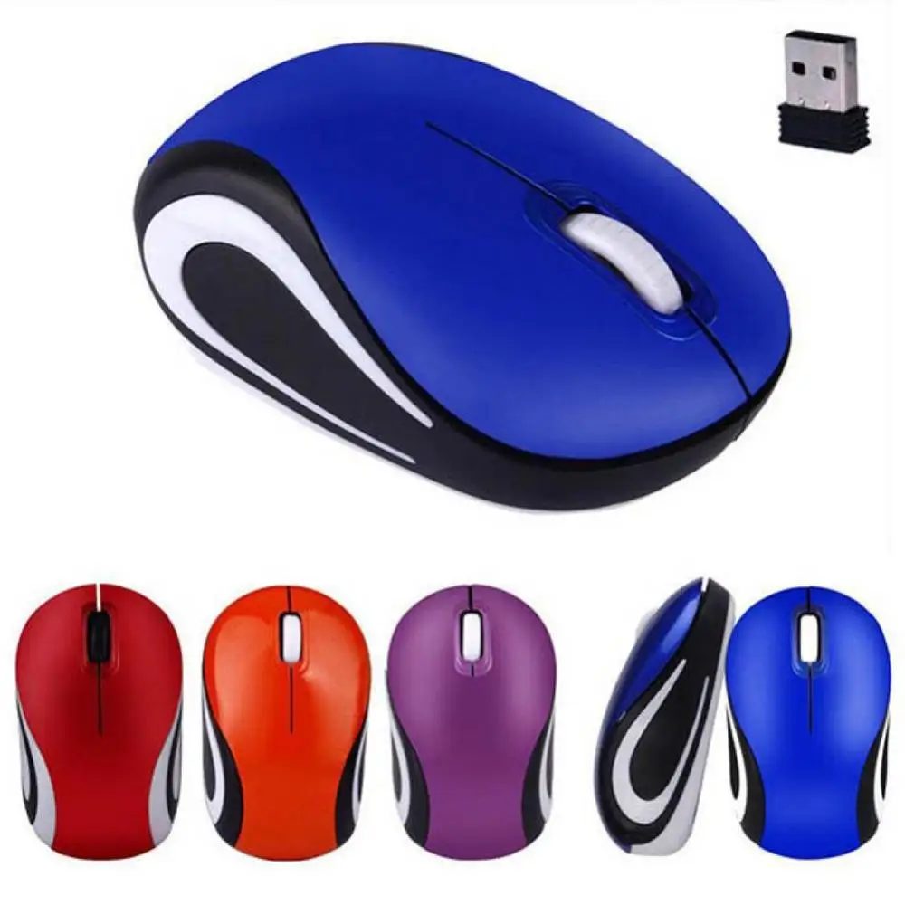 Wireless Mini Maus Computer Gaming Kleine Tragbare Mause 1600DPI Optische USB Ergonomische USB Mäuse Für PC Laptop Geschenk Image