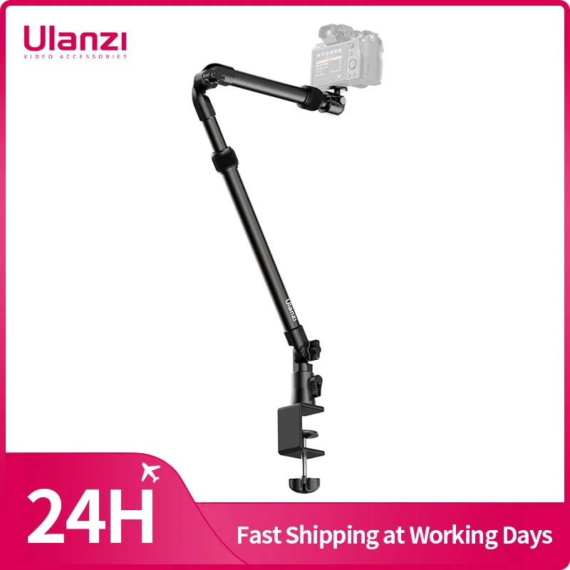 Ulanzi zj02 Kamera Schreibtisch Setup Stand verstellbare Schreibtisch halterung mit Halte arm maximale Last 2kg für spiegelloses Kamera mikrofon Image