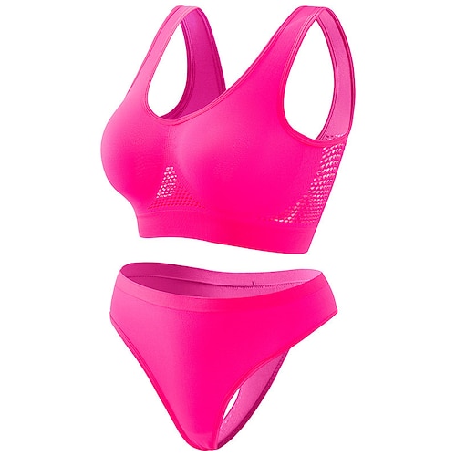 Damen Leichte Unterstützung Sport Bustier bh einstellen Rückenfrei BH-Oberteil Gefüttert Fitness Freizeit Sport Laufen Atmungsaktiv Leichtgewichtig Weich wasserblau Schwarz Weiß Einfarbig Image