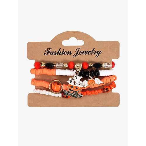 Damen Schmuckset Ketten- Glieder-Armbänder Perlenarmband Stil 2 Stil 3 Stil 4 Aleación Helloween