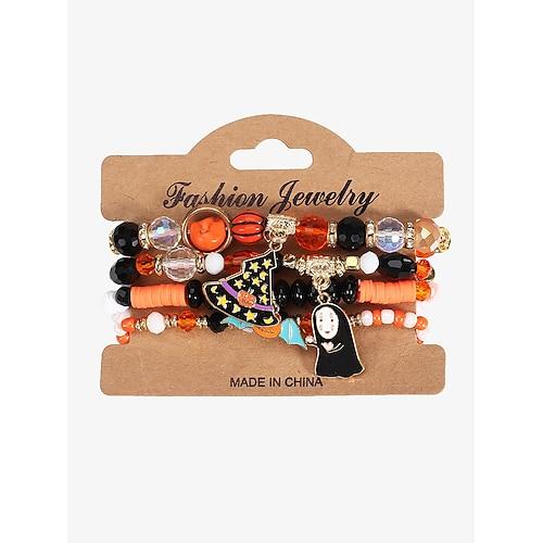 Damen Schmuckset Ketten- Glieder-Armbänder Perlenarmband Stil 2 Stil 3 Stil 4 Aleación Helloween