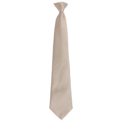 Premier - "Colours Fashion" Krawatte Zum Anklemmen für Herren/Damen Unisex (Khaki) Image