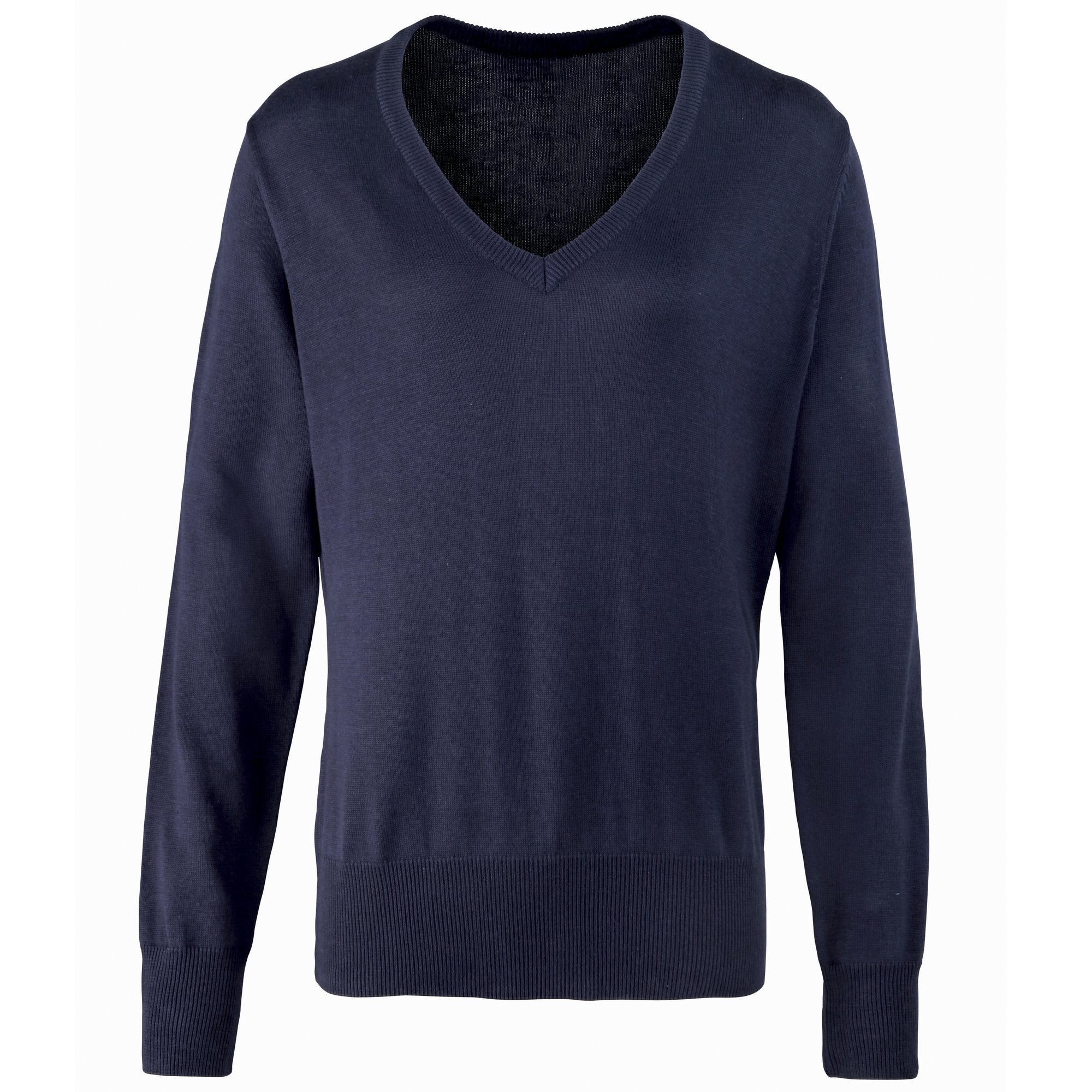 Premier Damen Strickpullover mit V-Ausschnitt (Marineblau) Image