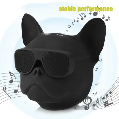 Portable Dog Shaped Stereo Sound Music Player Bluetooth Wireless Speaker