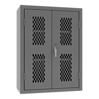 Durham Mfg 36" x 18" x 48" 14 Gauge Steel 2-Shelf Storage Cabinet with Ventilated Doors EMDC-361848-95
