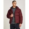 Steppjacke TOMMY JEANS "TJM ESSENTIAL DOWN JACKET EXT", Herren, Gr. XXXL, rot (deep rouge), Web, Obermaterial: 100% Polyester, casual, Langarm, Jacken