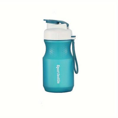 TEMU 1pc Durable Pp Sports Water Bottle - Leakproof, & Easy To Clean, Camping, Office, Travel - Dual-use, Anti-wear, Drop-proof Portable Cup In Pink, White, & Blue With Strap Image