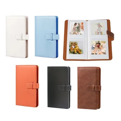 New 80 Pockets Retro PU Photo Album Fit For Instax Square Film For Fujifilm Instax Square SQ1 SQ6 SQ10 SQ20 SP-3 Printer Films P
