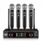 LOMEHO sistema microfono Wireless a 4 vie VHF trasmettitori palmari dinamici Home Karaoke KTV