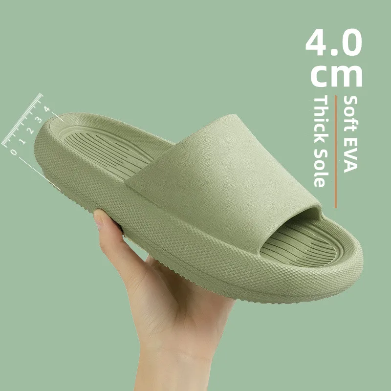 Große Größe 48 49 Männer Hausschuhe Frauen EVA 4 cm Plattform Weiche Sohle Rutschen Sommer Strand Sandalen Paare Hause Nicht slip Badezimmer Schuhe