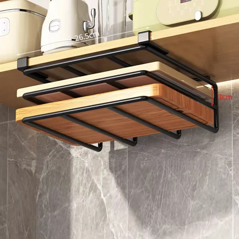 Küche unter dem Schrank Korb Lagerregal Schneidebrett Rack Küche Schrank Rack unter dem Schreibtisch Schrank Büro Badezimmer Organizer