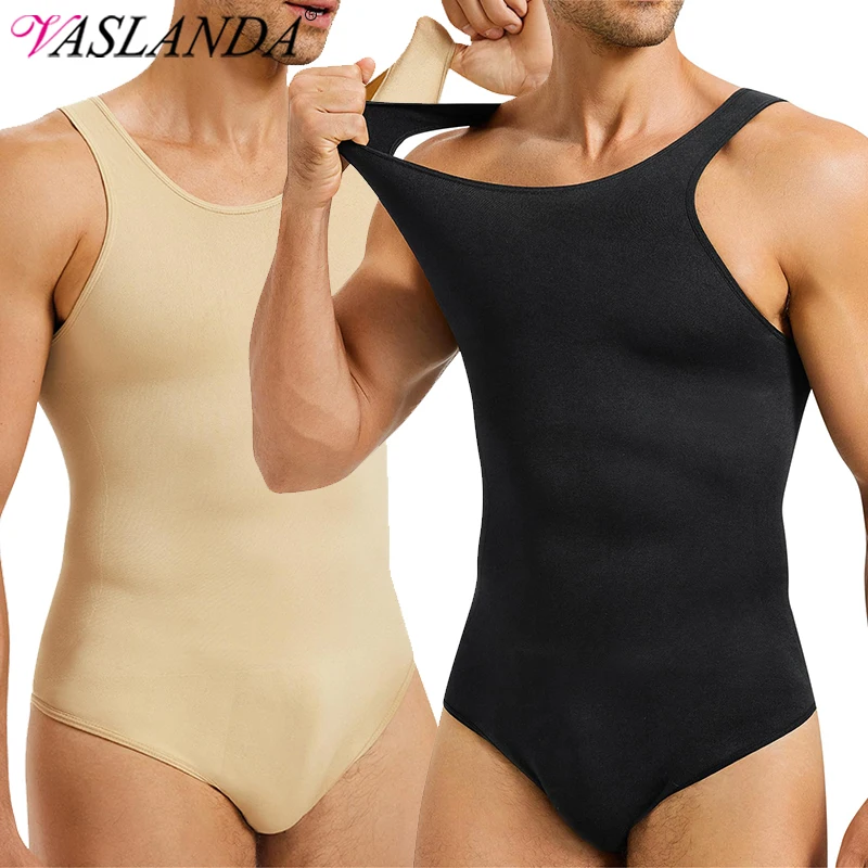 Herren-Shapewear, Bauchkontrolle, Ganzkörperformer, Kompressions-Schlankheits-Body, ärmellose Unterhemden, Fajas Para Hombres Image