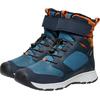 Winterstiefel KEEN "SKUA WINTER WP", Damen, Gr. 36, blau (sky captain, gold flame), Leder, Synthetik, sportlich, Schuhe, Snowboots, Winterboots, Winterschuhe, wasserdicht