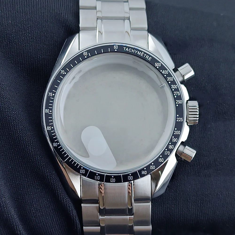 39.7mm vk63 watch case Men's watches metal case FIT VK63 movement case watch accessories watch parts Fits 20mm strap Watch Box
