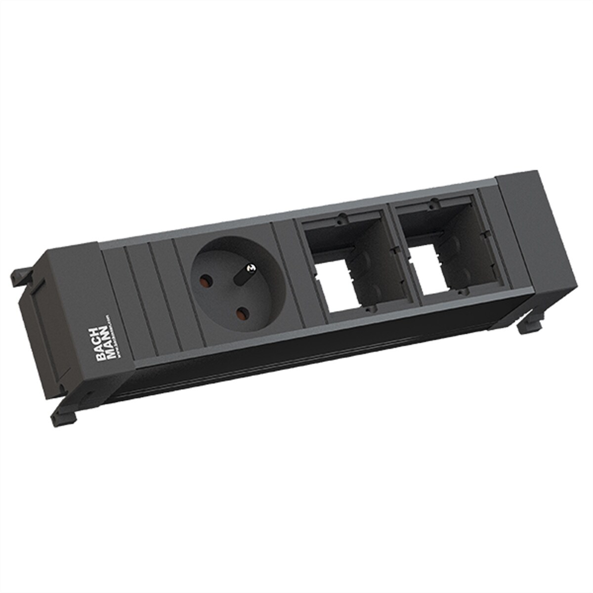 BACHMANN POWER FRAME 1xUTE 2xCM Kunststoffprofil schwarz Image