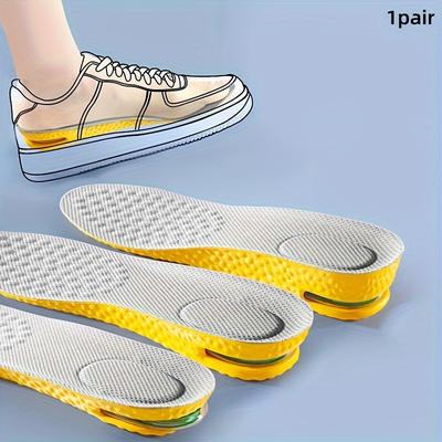 TEMU 1 Pair Insol Nafu Increase Insoles - Air Cushion Shock Absorption, Breathable & Odor-resistant, 3 Sizes (1.5cm, 2.5cm, 3.5cm), Tpu Material For , Perfect -day