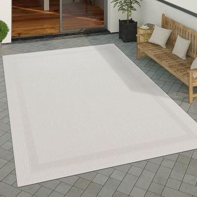 Paco Home - Outdoor Teppich Flachgewebe in Sisal-Optik mit Bordüre UV-beständig robust 60x100 cm, Image