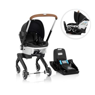 Gold Shyft DualRide with Carryall Storage Infant Car Seat and Stroller Combo (Onyx Black)