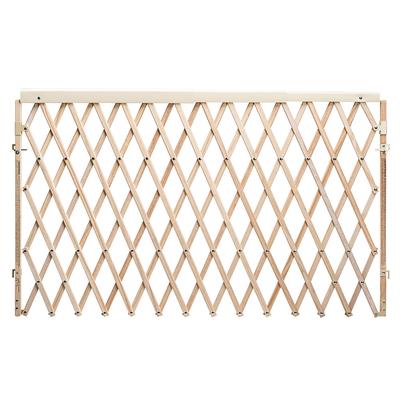 Expansion Walk-Thru Room Divider Baby Gate (Natural Wood)