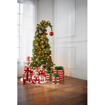 5H Pre-lit Pre-Decorated Elf Hat Tree by BrylaneHome in Multi