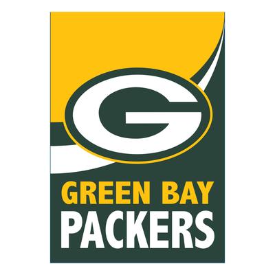 Green Bay Packers Burlap Flag Garden Size