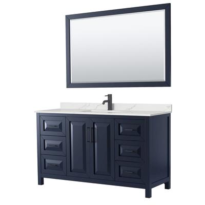 Wyndham Collection WCV252560S-QTZ-UNSM58 Daria 60