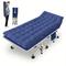 TEMU 1pc Camping Cot With Comfortable Pad Cots For Camping - Premium Fabric Camping Bed Sleeping Cot Easy To Setup Folding Cot With Carry Bag - For Guest Bed Adults Home Office Outdoor