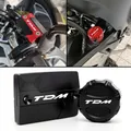 Per YAMAHA TDM 850 TDM 900 2004-2015 2014 TDM Moto CNC Accessori Anteriore Posteriore Serbatoio Fluido Freni Coperchio Tappo Olio Motore