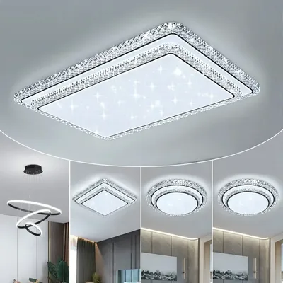 Modern Diamond Simple Design LED Ceiling Lamp White/Warm Light Bedroom Living Room Home Lighting Decorate Lustre Home Appliance
