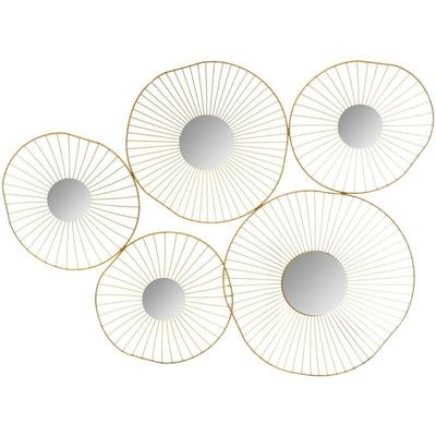 Wanddekoration 5 goldene Spiegel 78 × 58 cm Atmosphera créateur d'intérieur Image