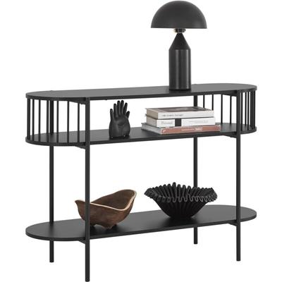 FSB90-SCH Konsolentisch Flurtisch Sideboard schmaler Beistelltisch Sofatisch Dekotisch Schwarz bht Image