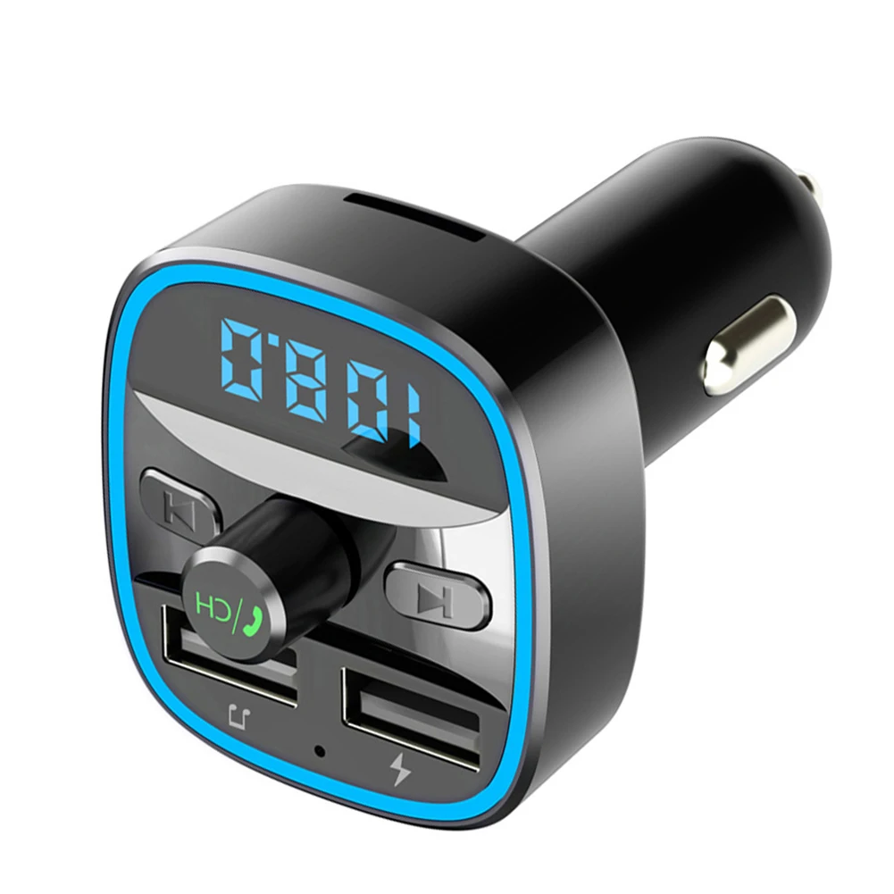 Transmetteur FM Portable pour Voiture, Lecteur MP3, Compatible Bluetooth 5.0, Pratique, Multifonctionnel, Durable, Classique, Bergame, Touristes, USB