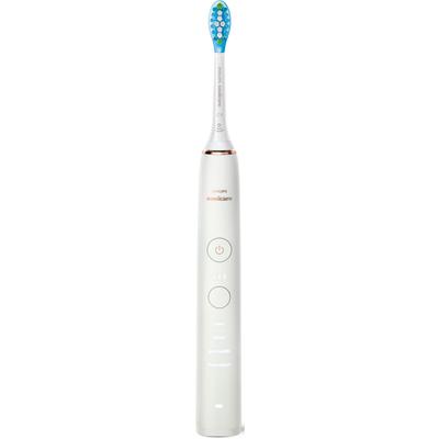 Elektrische Zahnbürste PHILIPS SONICARE "DiamondClean 9000 HX9911" Elektrozahnbürsten rosegold (roségoldfarben) mit Schalltechnologie, Ladeglass, USB-Reiseetui