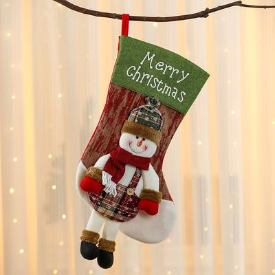 5030CM Letter Christmas Stockings, Cartoon Christmas Socks, Christmas Decorations and Gift Ornaments