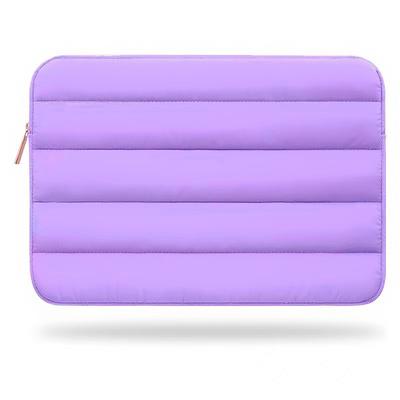 Laptop Bag Tablet Sleeve Puffy Tablet Sleeve Laptop Pouch Compatible Shock Proof Solid Color Laptop Bag