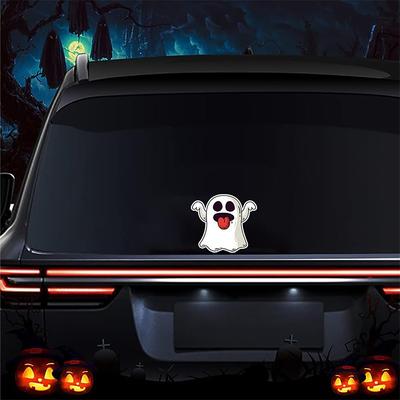 Cute Halloween Ghost Stickers for Cars Vinyl Waterproof Funny Face Halloween Peeker Funny Decorations for Car Windshield Window Decals