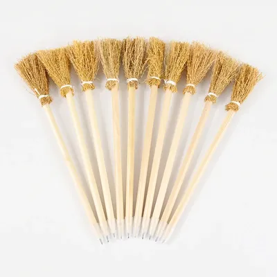 5/10 stücke Holz Bleistifte Hexe Besen Geformt Bleistifte Besen Bleistifte Für Anfänger Studenten Schreiben Halloween Bleistifte Schule Geschenk