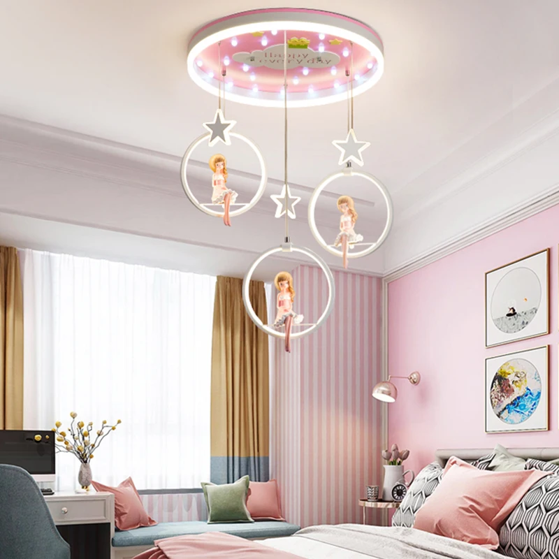 Nordic baby schlafzimmer decor led lichter für zimmer innen kronleuchter beleuchtung kronleuchter decke lampen für wohnzimmer dekoration