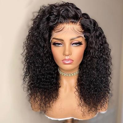 Remy Human Hair 4x4 Lace Front Wig Side Part Middle Part Free Part Brazilian Hair Natural Wave Deep Wave Natural Wig 130% 150% 180% Density with Baby Hair Highlighted / Balayage Hair Natural Hairline