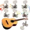 6 stücke Ersatz gitarren kopf knopf 3l 3r Gitarren kopf Knopfs tift Tuner Akustik gitarren kopf zum Austausch von Gitarren zubehör