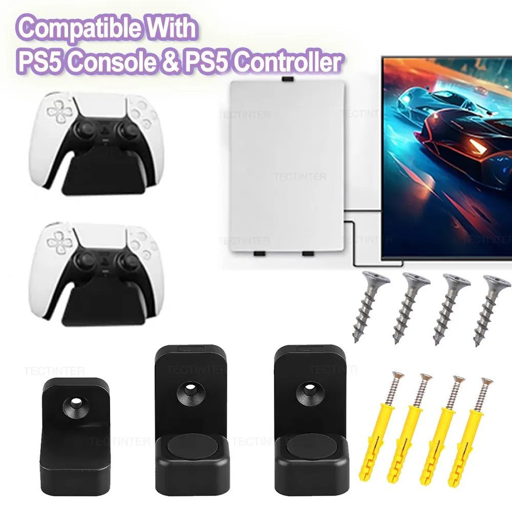 Für ps5/schlanke Konsole Wand halterung Halterung für Playstation 5 Aufbewahrung ständer Host Rack Haken basis für ps5/schlankes Zubehör Image
