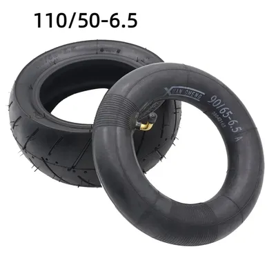 110/50-6,5 Hinterreifen und 110/50-6,5 Innenrohr gebogenes Ventil passend für 49cc Mini Dirt Bike E Scooter Mini Moto