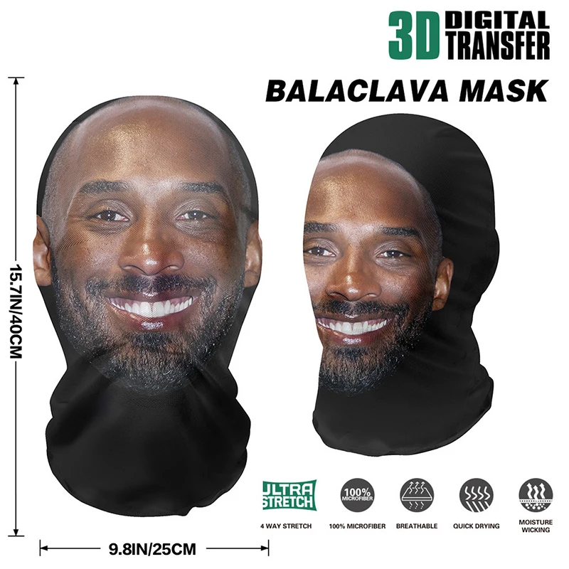 Sommer 3D-gedruckte Kanye-Maske Stretch Mesh Vollgesichtsmaske Männer und Frauen Rollenspiel Kopfschmuck Hip Hop Mode Sturmhaube Kopfschmuck