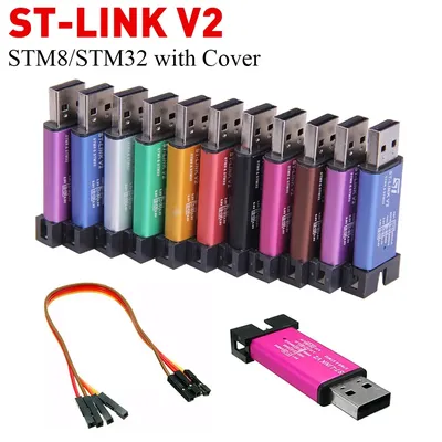 1pcs st link stlink st-link v2 mini stm8 stm32 simulator download programmierer programmierung mit Image