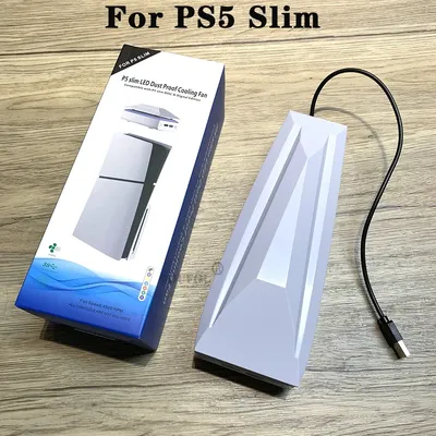 Top Lüfter Für PS5 Slim Mit RGB LED Licht Spiel Host Kühler Oberen Staub-proof Wärmeableitung Fan Image